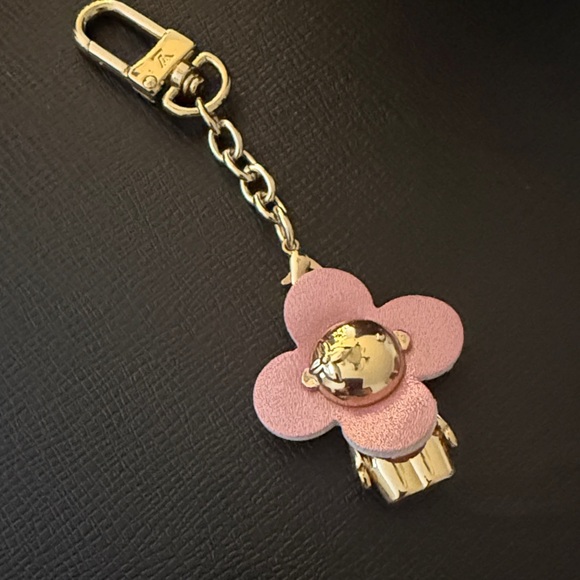 Brand new upcycled Louis Vuitton Vivienne Elegant Keychain bag charm